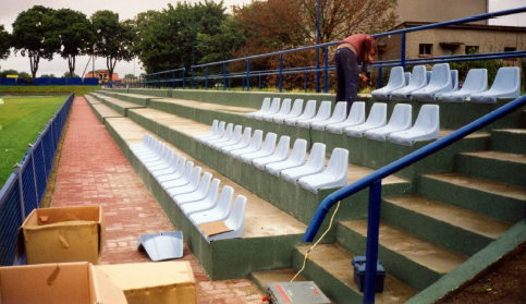 Remont trybuny na stadionie Łucznik w Strzelcach Krajeńskich